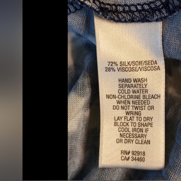 Juicy Couture Vintage Silk  Viscose Bohemian Retro Old Money Print Flowy Top - Picture 5 of 5